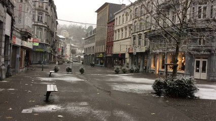 Il neige à Verviers