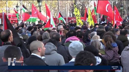 Paris : manifestations "pro" et "anti" Netanyahou