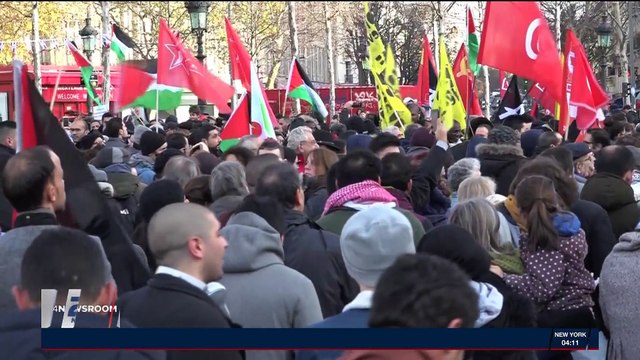 Paris : manifestations pro et anti Netanyahou