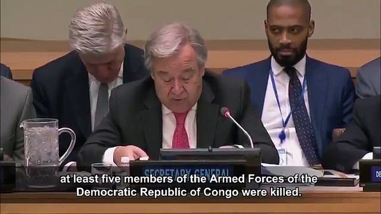 Casques bleus tués en rdc réaction du SG de l'ONU