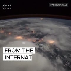 Time lapse of lightning from space