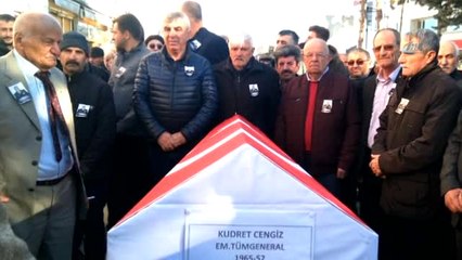 Emekli Tümgeneral Kudret Cengiz Son Yolculuğuna Uğurlandı