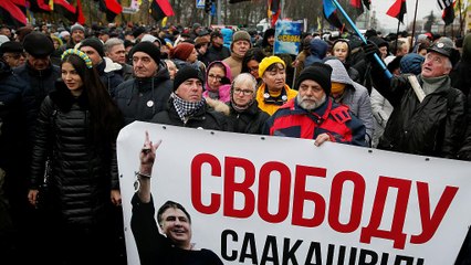 Kiew: Kundgebung für Saakaschwili