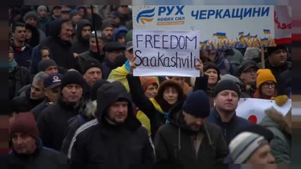 Ukraine : une foule réclame la libération de Mikheïl Saakachvili