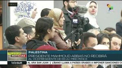 Abbas no recibirá en Palestina a Pence, vicepresidente de EE:UU.