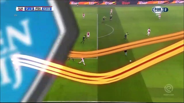 2-0 Lasse Schöne Goal Holland Eredivisie - 10.12.2017 AFC Ajax 2-0 PSV Eindhoven