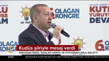Kudüs şiiriyle mesaj verdi
