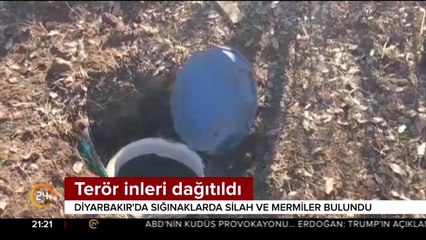 Terör inleri dağıtıldı