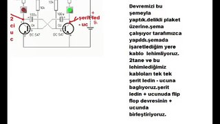 Flip Flop Devresiyle Bagaj İkaz Lambası.