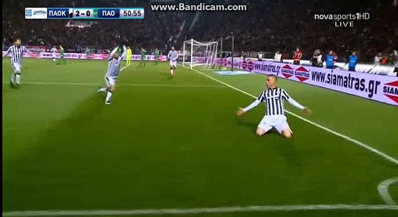 Pelkas D. Goal HD - PAOK 2-0 Panathinaikos 10.12.2017