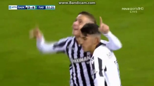 2-0 Το δεύτερο ΕΝΤΥΠΩΣΙΑΚΟ γκολ του Δημήτη Πέλκα - ΠΑΟΚ 2-0 Παναθηναϊκός 10.12.2017