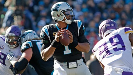 Cam throws outstanding back-shoulder pass to Funchess for 22 yards