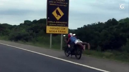 Internauta flagra imprudência na Rodovia do Sol