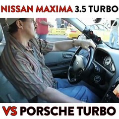 Une Nissan dépose une 911 Turbo