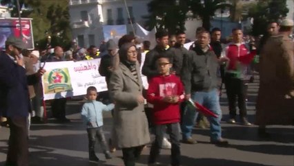 جماهير مغربية تحتشد للتنديد بقرار ترمب