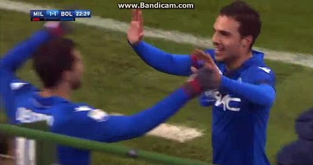 Simone Verdi Goal Milan 1-1 Bologna 10.12.2017