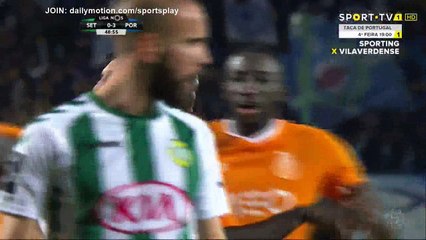Vincent Aboubakar penalty Goal HD - Setubal 0 - 3 FC Porto - 10.12.2017 (Full Replay)