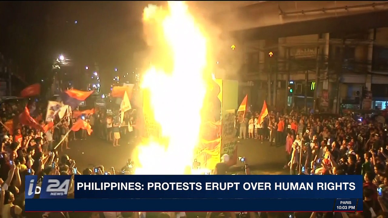 i24NEWS DESK | Philippines: protests erupt over...