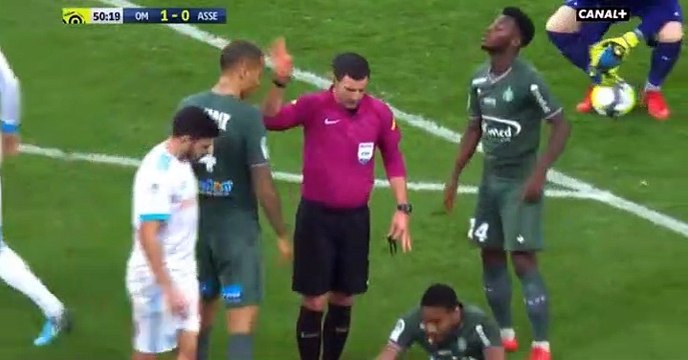 Marseille - Saint-Etienne : Expulsion de Pierre-Gabriel