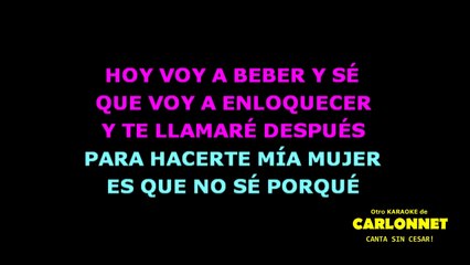 Voy a Beber - Karaoke (Nicky Jam)