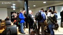 Long queues at Zurich as snow causes chaos at UK airports
