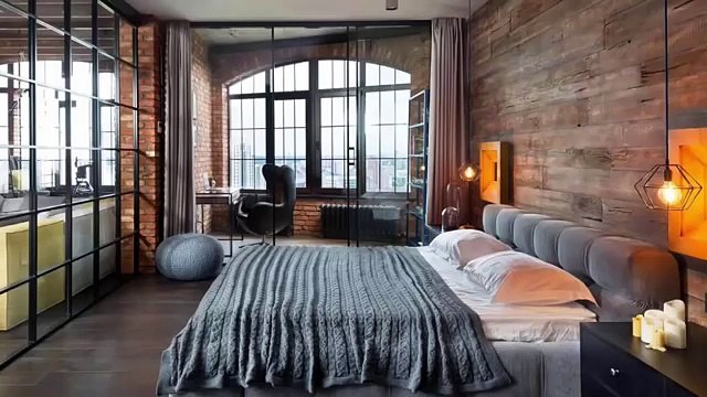 Modern Design - Wooden wall in the interior of the bedroom - creating an eco-style - YouTube