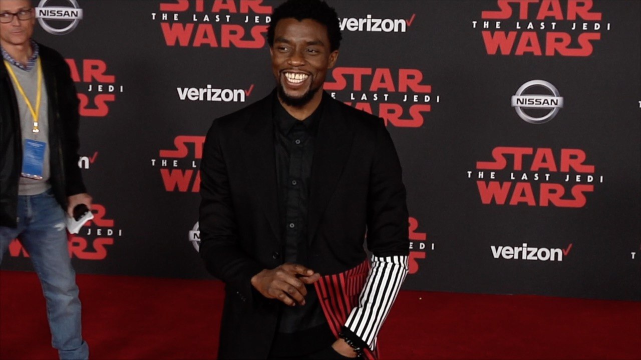 Chadwick Boseman "Star Wars The Last Jedi" World Premiere Red Carpet