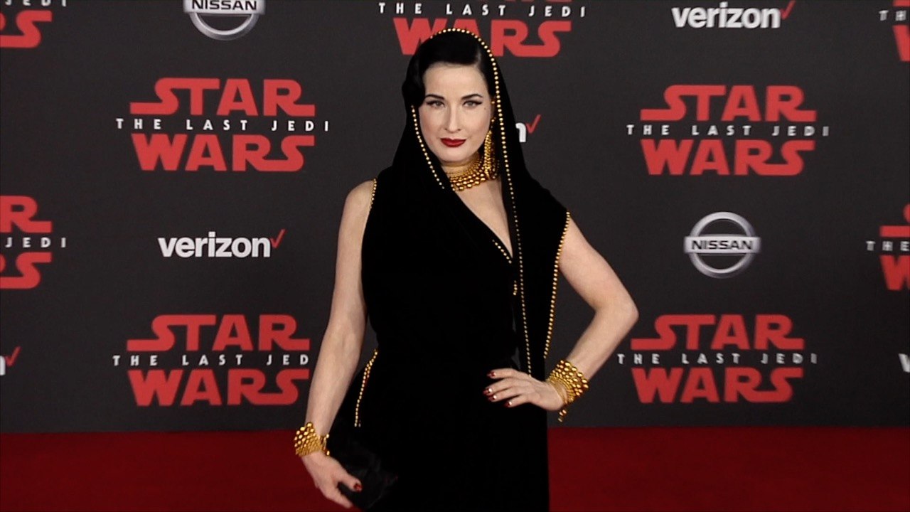 Dita Von Teese "Star Wars The Last Jedi" World Premiere Red Carpet