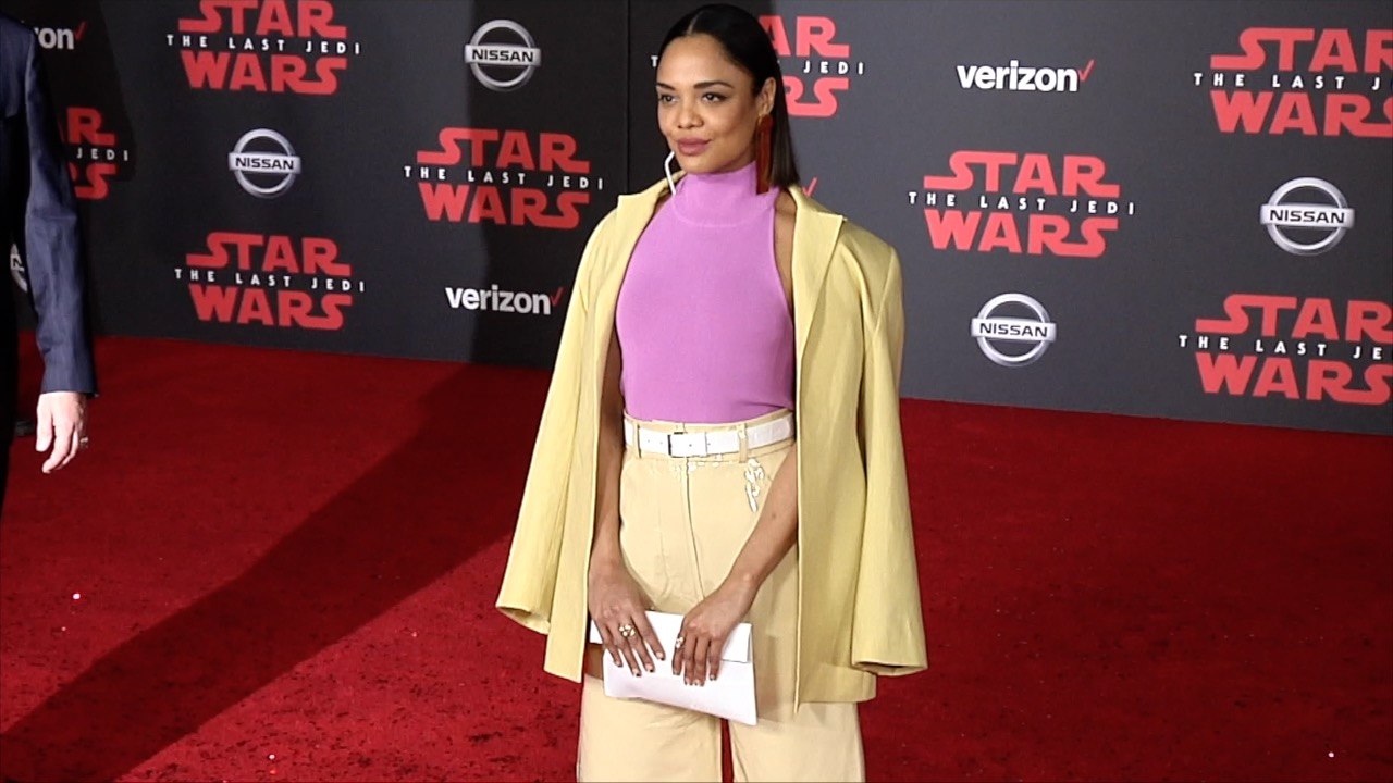 Tessa Thompson "Star Wars The Last Jedi" World Premiere Red Carpet
