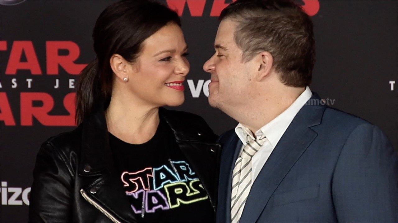 Patton Oswalt and Meredith Salenger "Star Wars The Last Jedi" World Premiere Red Carpet