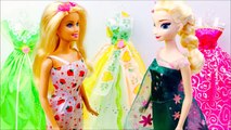 ❄️️ ELSA GOES SHOPPING  PRINCESS PARTY DRESS ❄️️ DISNEY FROZEN BARBIE DOLLS ❄️️ STORY WITH TOYS #1-ehy9STlOZWs