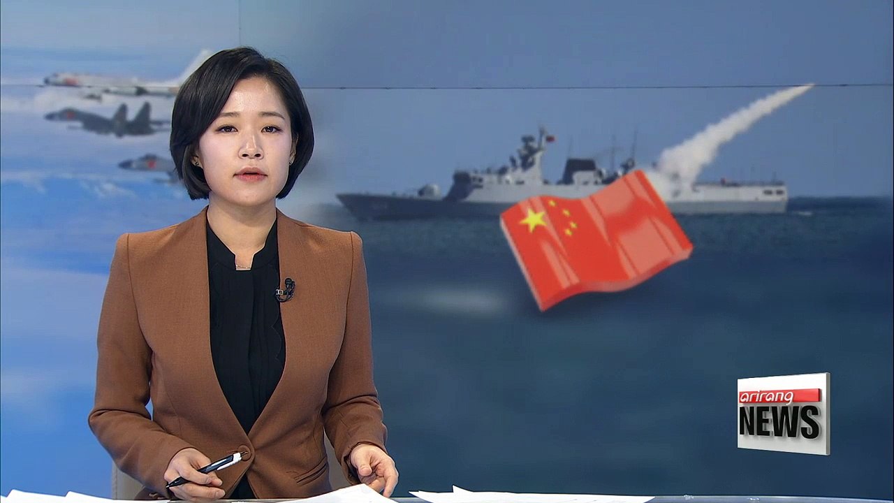 China stages major naval and air force exercises