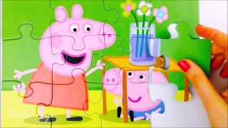 PEPPA PIG  PUZZLE FOR KIDS  PEPPA AND GEORGE  TOY REVIEW FOR TODDLERS PRESCHOOLERS-AeRi37iU9as