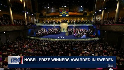 i24NEWS DESK  | Nobel prize winners awarded in Sweden |  Sunday, December 10th 2017