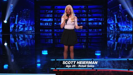 Scott Heierman - Bearded Drag Queen Gets Overcome With Emotions - America's Got Talent 2015-Wr_l35vyNJw