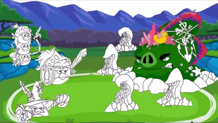 Angry Birds Epic Coloring Pages - Giant Octopus Piggie Boss Coloring-YRVLNYUkwXU