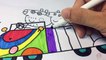 PEPPA PIG Coloring Book - Peppa Pig Family On Rainbow Car Coloring Pages - Kids Fun Art-dzMtG9hPwfc