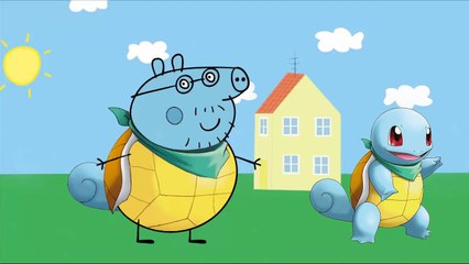 Peppa Pig Pokemon Go Costume - Peppa Pig Family Transform into Pokemon-m9ZSjR9NE88