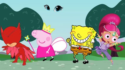 Wrong Eyes Peppa Pig Sponge Bob Shimmer PJ Masks Owlette For Learn Colors-Q3y8uWcxSAI