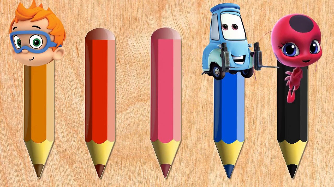 Wrong Slot & Wrong Heads with Pencils Disney Cars Mickey Mouse Super Wings to Learn colors for Kids-HNyGrf4CMu4