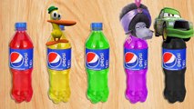 Wrong Slots Disney Cars 3 Blaze Monster Truck Pocoyo Duck Song Pepsi Bottle Learn Colors for Kids-U3nKiH4bL2E