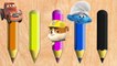 Wrong Slots with Pencil Disney Cars Talking Tom Masha Smurf Paw Patrol to Learn Colors For Colors-9z9ZmDMDoQY