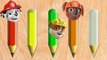 Wrong Slots Wrong Heads with Pencils Paw Patrol Marshall Zuma Chase Everest Rocky For Learn Colors-mQlJeRxajgM