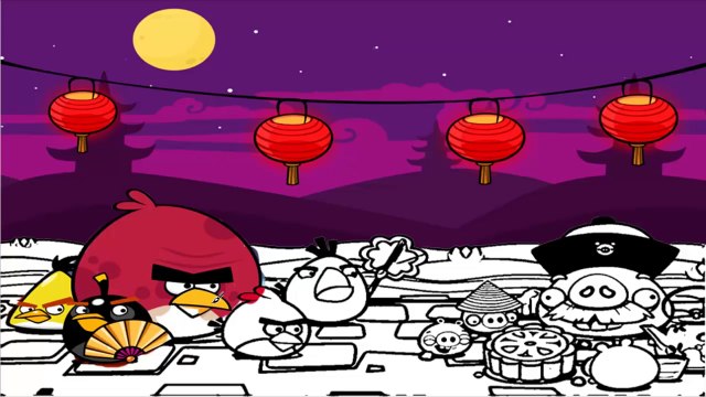 Angry Birds Moon Festival Coloring Book - Angry Birds Coloring Pages-Ulp5iP_lTpg