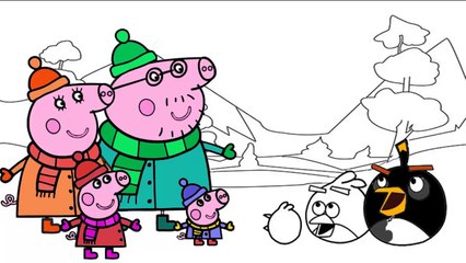 Coloring Angry Birds Peppa Pig Coloring Page Angry Birds vs Peppa Pig Christmas Coloring Book Part 2-dXOF9H7yXq8