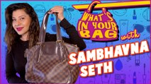 Sambhavna Seth Handbag SECRET REVEALED | What's In Your Bag | TellyMasala