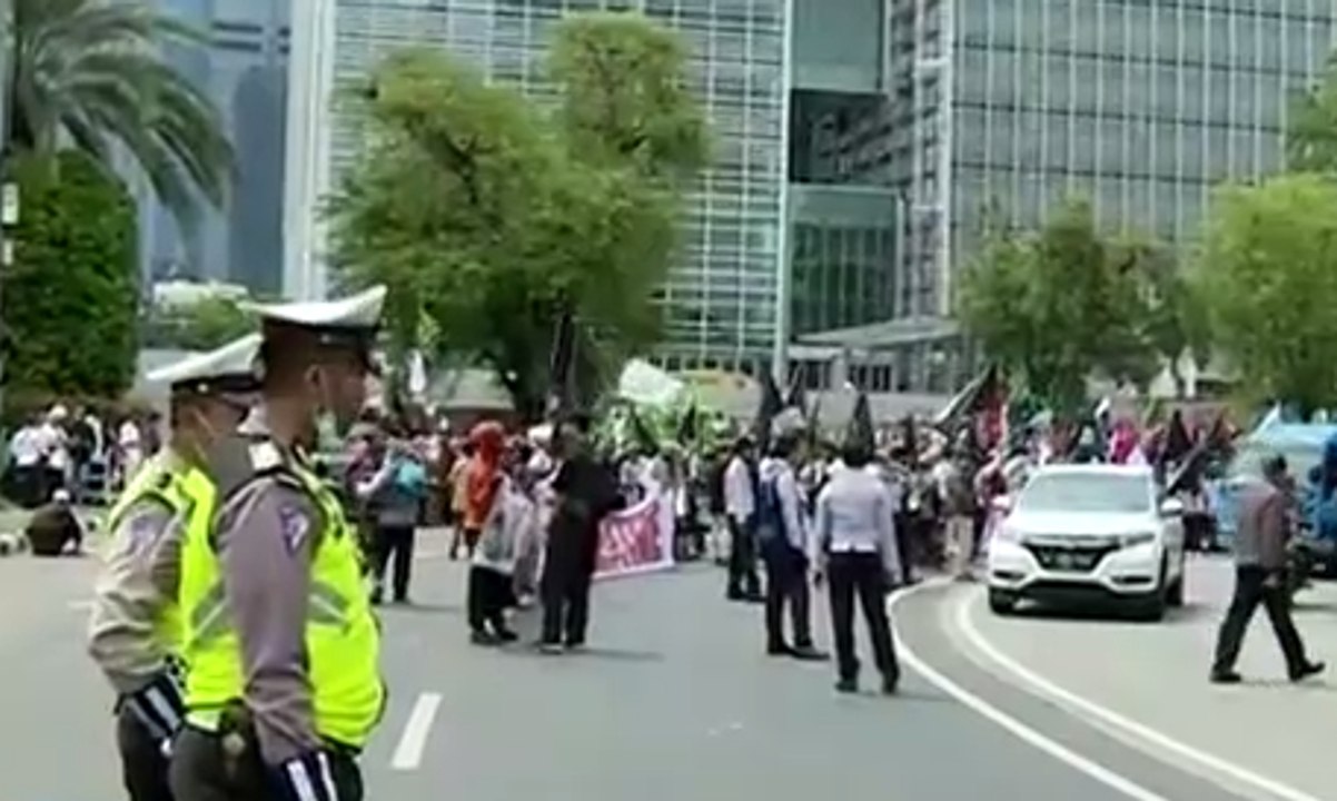 Warga Kembali Demo di Depan Kedubes AS soal Jerusalem