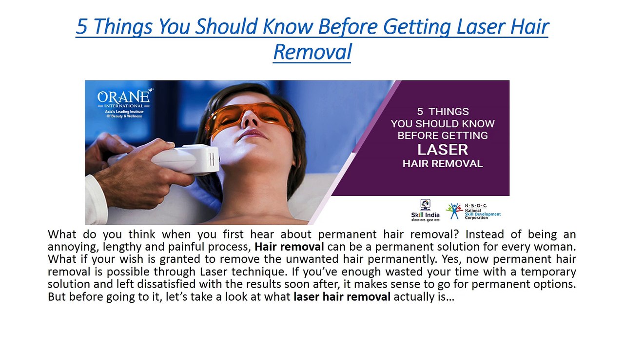 5 Things You Should Know Before Getting Laser Hair Removal