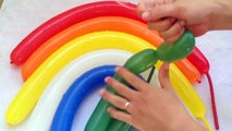 Rainbow Wet Balloons To Learn Colours - Water Balloon Finger Nursery Rhyme Collection-YHxR_6-ir94