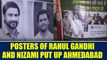 Gujarat Assembly polls: Posters of Rahul Gandhi with Salman Nizami surface in Ahmedabad | Oneindia